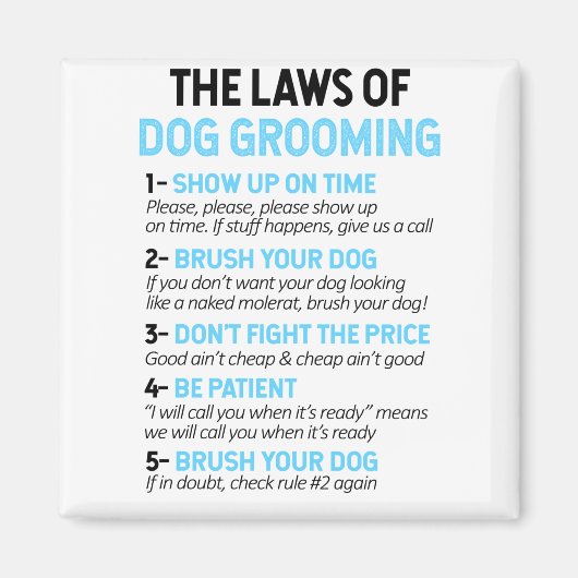 Die Gesetze des Hundes Magnet (Vorne)