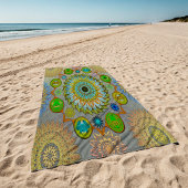 Die Gesetze von Brachyura symbolischen Mandala Strandtuch