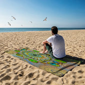 Die Gesetze von Brachyura symbolischen Mandala Strandtuch