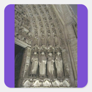 Die Gesetzesvorschriften von Notre Dame Quadratischer Aufkleber