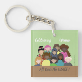 Die Gesichter | der Frauen feministischer Schlüsselanhänger