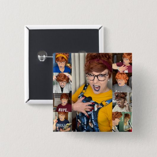 Die Gesichter der Pammy-Taste Button (Vorne & Hinten)