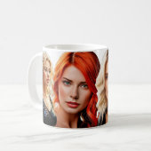 Die Gesichter der Schönheit Kaffeetasse (Vorderseite Links)