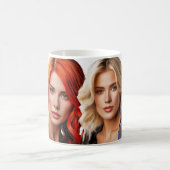 Die Gesichter der Schönheit Kaffeetasse (Mittel)