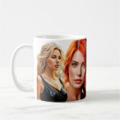 Die Gesichter der Schönheit Kaffeetasse (Links)