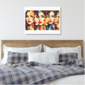 Die Gesichter der Schönheit Leinwanddruck (Insitu (Schlafzimmer))