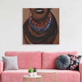 Die Gesichter der Völker Afrikas Leinwanddruck (Insitu (Wohnzimmer))