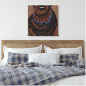 Die Gesichter der Völker Afrikas Leinwanddruck (Insitu (Schlafzimmer))