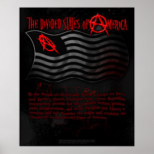 Die gespaltenen Staaten Amerikas Poster