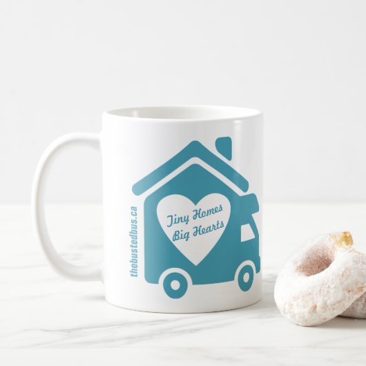 Die gesprengte Bus-Kaffee-Tasse Kaffeetasse (Mit Donut)