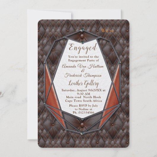 Die Gestaltung der 3D Lederakademie Einladung (Vorderseite)