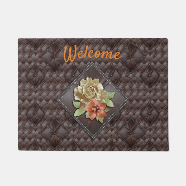 Die Gestaltung der 3D Lederakademie Fußmatte (Vorderseite)