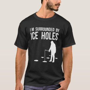 Die Gestaltung der Eisfischerei ist von Eis umgebe T-Shirt