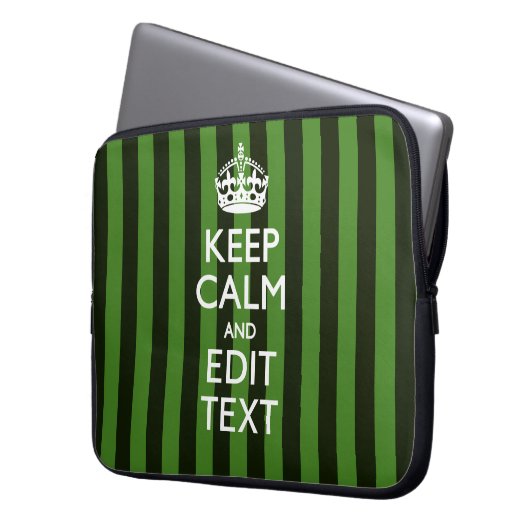 Die Gestaltung der grünen Streifen Behalte den Tex Laptopschutzhülle (Vorderseite Links)