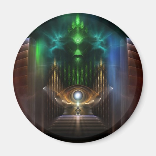 Die Gestaltung der Kunst des Oz-Fraktals Magnet (Vorne)