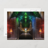 Die Gestaltung der Kunst des Oz-Fraktals Postkarte (Vorne/Hinten)