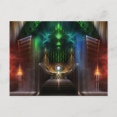 Die Gestaltung der Kunst des Oz-Fraktals Postkarte (Vorderseite)