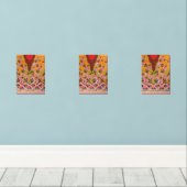 die Gestaltung der roten und schwarzen Wand Bilderwand Sets (Holzboden)