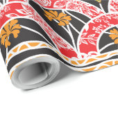 die Gestaltung der roten und schwarzen Wand Geschenkpapier (Rolleneckpunkt)