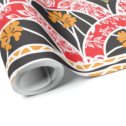 die Gestaltung der roten und schwarzen Wand Geschenkpapier (Rolleneckpunkt)