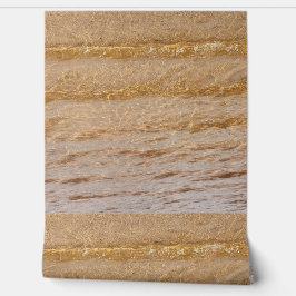 Die Gestaltung des Strandes mit klarem, braunem Sa Tapete