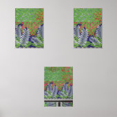 die Gestaltung eines grün-gelben Musters Bilderwand Sets (Vorderseite)