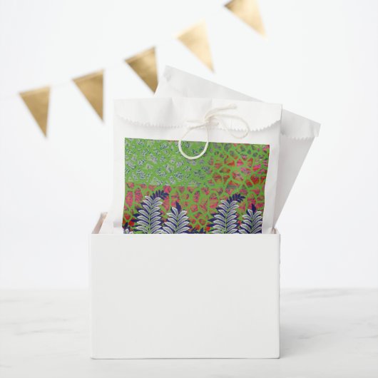 die Gestaltung eines grün-gelben Musters Geschenktütchen (Party)