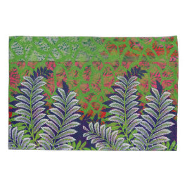 die Gestaltung eines grün-gelben Musters Kissenbezug