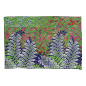 die Gestaltung eines grün-gelben Musters Kissenbezug (Vorderseite)