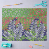 die Gestaltung eines grün-gelben Musters Seidenpapier (Basteln)