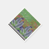 die Gestaltung eines grün-gelben Musters Serviette (Ecke)