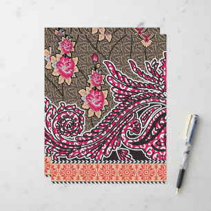 die Gestaltung eines rosa-braunen Paisley-Musters