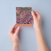 die Gestaltung eines rosa-braunen Paisley-Musters Flyer (Gruppe)