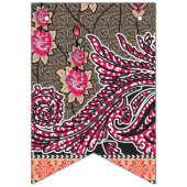 die Gestaltung eines rosa-braunen Paisley-Musters Wimpelkette (Zweite Fahne)
