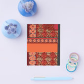 die Gestaltung eines roten und goldenen Musters Flyer (Einzeln)