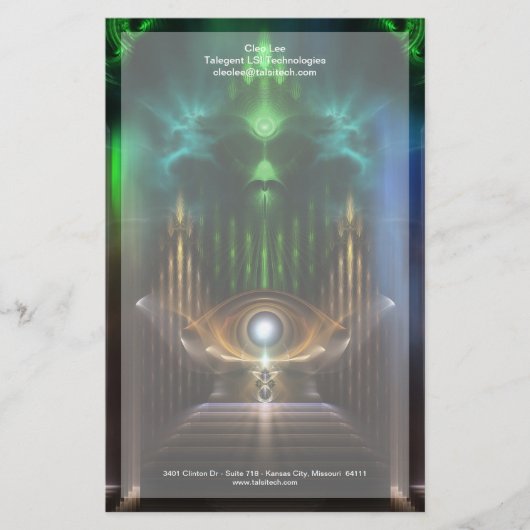 Die Gestaltung von Oz Fraktal Kunstgeschichten Briefpapier (Vorderseite)