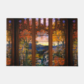 Die gestanzte Glastiffe wirkt Viktorianisch elegan Fußmatte (Vorderseite)