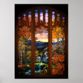 Die gestanzte Glastiffe wirkt Viktorianisch elegan Poster (Vorne)