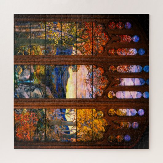 Die gestanzte Glastiffe wirkt Viktorianisch elegan Puzzle (Horizontal)