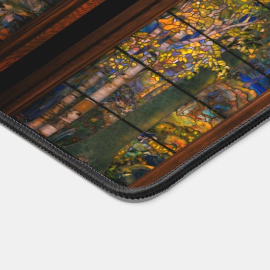 Die gestanzte Glastiffe wirkt Viktorianisch elegan Schreibtischunterlage (Ecke)