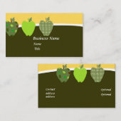 Die gesteppten Äpfel des bestes Land-köstlichen Visitenkarte (Vorne/Hinten)