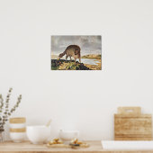 ‚Die gestreifte Hyäne‘ Poster (Küche)