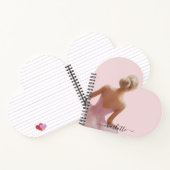 Die gestrichene Ballerina in Rosa Notizblock (Innenseite)