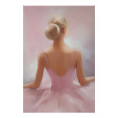 Die gestrichene Ballerina in Rosa Poster (Vorderseite)
