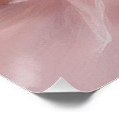 Die gestrichene Ballerina in Rosa Poster (Ecke)