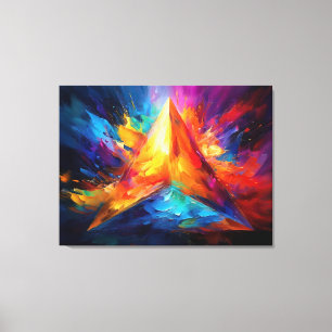 Die gestrichene Pyramide Leinwanddruck