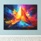 Die gestrichene Pyramide Leinwanddruck (Insitu (Holzboden))