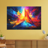 Die gestrichene Pyramide Leinwanddruck (Insitu (Wohnzimmer))