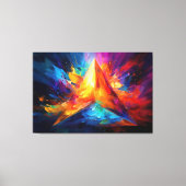 Die gestrichene Pyramide Leinwanddruck (Vorderseite)