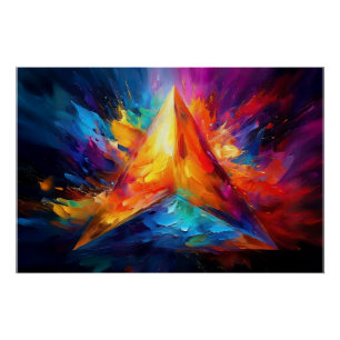 Die gestrichene Pyramide Poster
